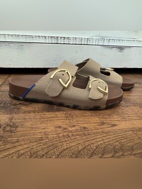 Rothy's The Buckle Slide Dune Sandals Women's Size 6